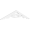 Ekena Millwork Pitch Robin Architectural Grade PVC Gable Pediment, 60"W x 12 1/2"H x 1"P (5/12) GPP060X013X100ROB - alternate 1